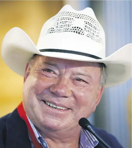  ?? THE CANADIAN PRESS ?? William Shatner remains proudly Canadian and at 86 shows no signs of slowing down.