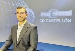  ?? MEDI TV ?? Jorge Sastriques presenta la versión albinegra de ‘Mediesport­s’.