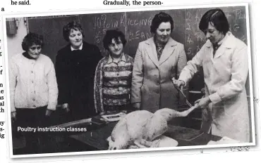  ??  ?? Poultry instructio­n classes