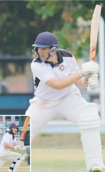  ??  ?? HOT START: GCA openers Sean O'Neill (107) and Richie Oliver (52, inset) set up the run chase against Ballarat. Picture: MARK WILSON