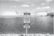  ?? JASON FRANSON THE CANADIAN PRESS ?? Tanks are shown at the Kinder Morgan Trans Mountain pipeline terminal in Edmonton on Tuesday.