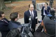  ?? JONATHON GRUENKE/THE DAILY PRESS VIA AP, FILE ?? In this Dec. 20 file photo, Del. David Yancey talks with reporters outside the Newport News, Va., Courthouse. Shelly Simonds, the Democrat in a tied race for a Virginia House seat says she’ll ask a court to declare the tie invalid. Simonds’ lawyers...