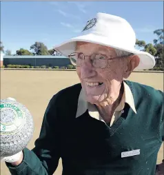  ??  ?? Always smiling: Jim Stapleton, shortly before his 100th birthday.