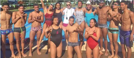  ?? Photo: Fiji Swimming ?? Team Fiji swimming team.