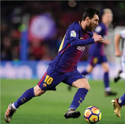  ?? FOTO: LEHTIKUVA/AFP PHOTO/JAVIER SORIANO ?? Lionel Messi har gjort ännu en strålande höst.