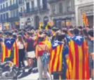  ??  ?? Politička napetost u Kataloniji U posljednje je vrijeme teško izbjeći prosvjede, neki kažu i da su postali atrakcija