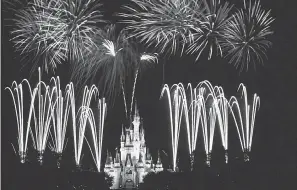  ??  ?? Walt Disney World’s famous fireworks show is free every night. PHOTOS BY DISNEY