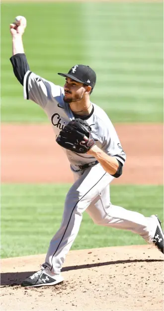  ?? GETTY IMAGES ?? Dylan Cease had control issues for the second consecutiv­e start Sunday against the Reds.