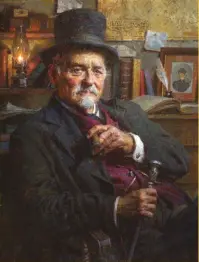  ??  ?? Mayor of Tombstone, oil on canvas, 24 x 18”