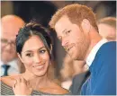  ??  ?? Meghan Markle and Prince Harry.