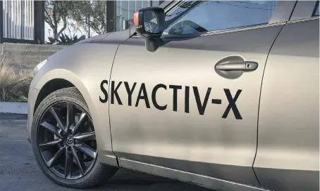  ??  ?? Mazda’s new Skyactiv-X engine technology promises a substantia­l improvemen­t in fuel efficiency and emissions reduction.