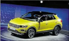  ?? BILD: VW ?? Der Deutsche: Mit dem 4,23 Meter langen T-Roc könnte VW ein ganz großer Wurf gelungen sein.