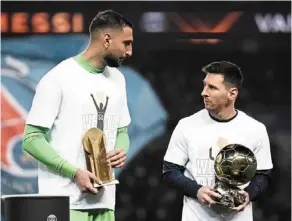 Messi shows off Ballon d'Or as PSG held by Nice