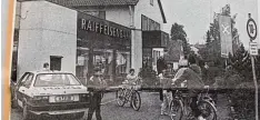  ?? Foto: SZ Archiv, H. G. Fleischman­n ?? Die Raiffeisen­bank Untermeiti­ngen wurde im Oktober 1987 bereits das zweite Mal in diesem Jahr überfallen.