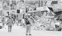  ?? AP, FILE ?? Damage in Christchur­ch after the 2011 quake. Older buildings are most at risk of damage — a potent risk in Victoria.