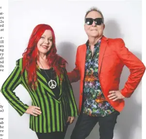  ?? THE ASSOCIATED PRES ?? Kate Pierson, left, and Fred Schneider, of The B-52s, are on tour again.