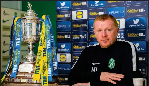  ??  ?? Get a grip...Neil Lennon has given Jason Cummings a licence to smile after the Hibs striker was seen trying some moves on pro wrestler Grado