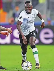  ?? Rex Features ?? Liverpool’s Sadio Mane in action during the Champions League semi-final second leg at Stadio Olimpico in Rome on Wednesday.