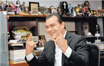  ?? JAVIER RÍOS ?? El ex abanderado perredista a la gubernatur­a del Estado de México.