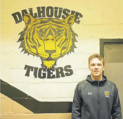  ?? JOHN MACNEIL ?? After a four-year run with the junior A Truro Bearcats, Alec MacDonald redshirted with the Dalhousie Tigers this past AUS hockey season.