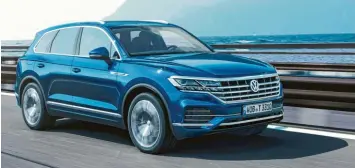  ?? Foto: Volkswagen ?? Raum-Gleiter: der hoch komfortabl­e VW Touareg.