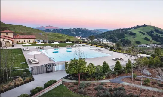  ??  ?? The stunning $8 million Quarry House at Wilder, Orinda, is the social and recreation­al heart of Wilder.