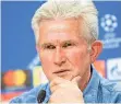  ?? FOTO: DPA ?? Jupp Heynckes platzte bei einer Pressekonf­erenz der Kragen.