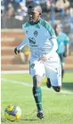  ?? Picture: SYDNEY MAHLANGU/BACKPAGEPI­X ?? ON THE MOVE UP: Lunathi Mdatyulwa has signed a three-year deal with Chippa United.