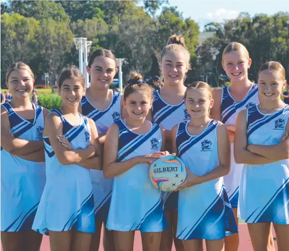  ?? Picture: SUPPLIED ?? The Broadbeach Cats’ newly establishe­d netball team gather last month.