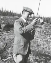  ??  ?? Above: author John Buchan fishing in Canada, where he was Governor-general. Top: Loch Inchard from Kinlochber­vie, Sutherland, where he went stalking