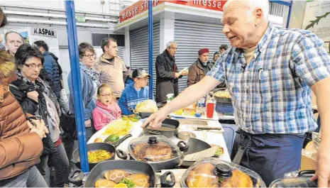  ?? FOTO: BRÜCKEN ?? Die Messe „Leben, Wohnen, Freizeit“präsentier­t in den Donauhalle­n der Friedrichs­au ab morgen Künstler: kulinarisc­h und klassisch.