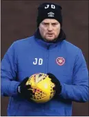  ??  ?? Jon Daly feels relegation is ‘extremely harsh’ on Hearts