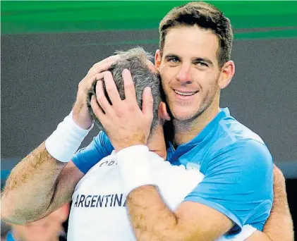  ?? GERMÁN GARCÍA ADRASTI ?? Se lo extrañará. Juan Martín Del Potro era un imán para la gente y para los sponsors.