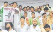  ?? HT PHOTO ?? ▪ RLD president Ajit Singh addressing a rally in Muzaffarna­gar.