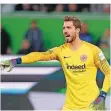  ?? FOTO: STEFFEN/DPA ?? Frankfurts Torwart Kevin Trapp erwartet bei Racing Straßburg ein tolles, aber schweres Spiel.