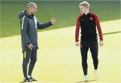  ?? FOTO: NTB SCANPIX ?? Kevin De Bruyne er en stor beundrer av Pep Guardiola. Han er sikker på at spanjolen vil lykkes som Manchester City-manager.