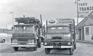  ?? ?? Ted’s Transport Cafe at Charlie Brown’s roundabout in Woodford, long since demolished to build the M11.