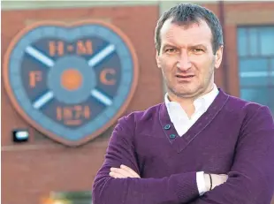  ?? Picture: SNS Group. ?? Csaba Laszlo during his time at Tynecastle.
