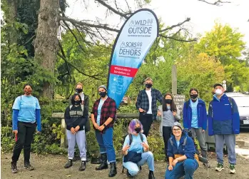  ?? SUPPLIED ?? WILD Outside, a new program launched in January by the Canadian Wildlife Federation, inspires conservati­on leadership in
Canadian youth ages 15 to 18.