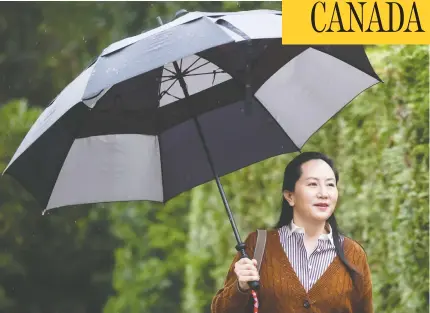  ?? DARRYL DYCK / THE CANADIAN PRESS ?? Officially, UBC says “our relationsh­ip (with Huawei) has not changed” in the wake of the December arrest of its CFO Meng Wanzhou.