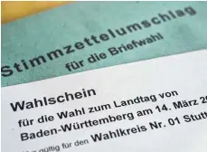  ?? SYMBOLFOTO: SEBASTIAN GOLLNOW/DPA ?? Bei der Landtagswa­hl am 14. März könnte es durch die Coronaviru­s-Pandemie mehr Beteiligun­g an der Briefwahl geben.