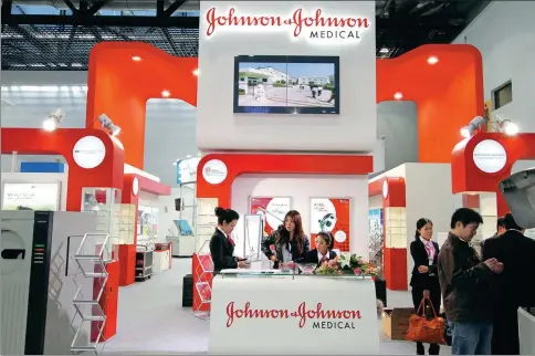  ?? PROVIDED TO CHINA DAILY ?? The booth of Johnson & Johnson Medical at an internatio­nal medical equipment exhibition in Beijing.