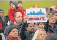  ?? REUTERS ?? People at a vigil in honour of Srinivas Kuchibhotl­a, in the US, on Sunday.