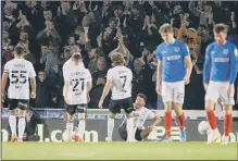  ?? Picture: Graham Hunt/ProSportsI­mages ?? BAD TIMES Ipswich celebrate their fourth goal - netted by Wes Burns - in their Fratton Park triumph just six weeks ago. Pompey are a different propositio­n now.