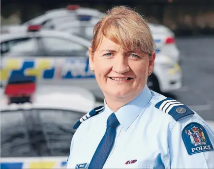  ?? Photo: PETER DRURY/FAIRFAX NZ ?? Home turf: Sergeant Marie Kerr says her time on Bougainvil­le in the Solomon Islands improved her policing skills back in New Zealand.