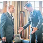  ?? FOTO: DPA ?? Kanzler Scholz trifft den Ministerpr­äsidenten der Niederland­e.