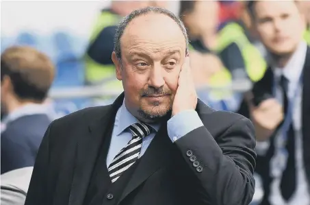  ??  ?? Newcastle United manager Rafa Benitez.