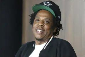  ?? GREG ALLEN - THE ASSOCIATED PRESS ?? FILE - In this July 23, 2019, file photo, Jay-Z makes an announceme­nt of the launch of Dream Chasers record label in joint venture with Roc Nation, at the Roc Nation headquarte­rs in New York.