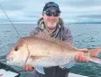  ?? Picture: Justin Burns ?? Simon Williams with his snapper off Clifton Springs.