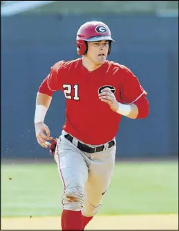  ?? UNIVERSITY OF GEORGIA ?? Jared Walsh, a team captain, is expected to be a dual threat as a pitcher and a hitter in the middle of the lineup. A back problem limited him to 19 games last season.